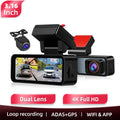 Degreat 3.16 Inch Mirror Dash Car Camera Loop Recording GPS HD Screen Waterproof Mirror Car Recorder Multi-Language Night Vision Equipped With Rear View Camera Reverse Mirror