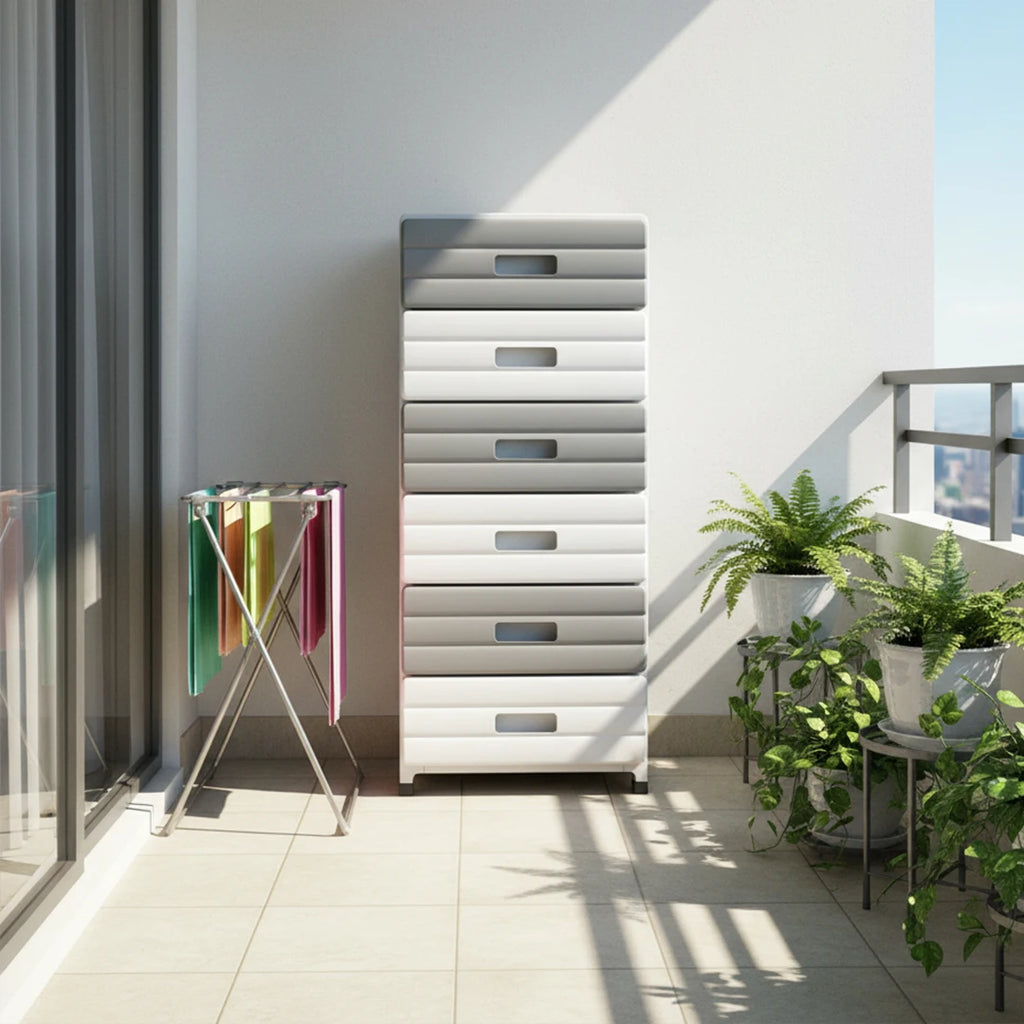 5 Drawer Plastic Storage Organizer, for Clothes Books Bedroom, Easy Assemble