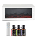 Humidifier with Remote Control 3-in-1 Aromatherapy diffuser Adjustable Flame 7 LED Light Cool Mist 300ml Silent Ultrasonic Technology