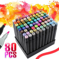80 Color Acrylic Pens Marker Set Permanent Pen for DIY Graffiti Sketch Dual Pen