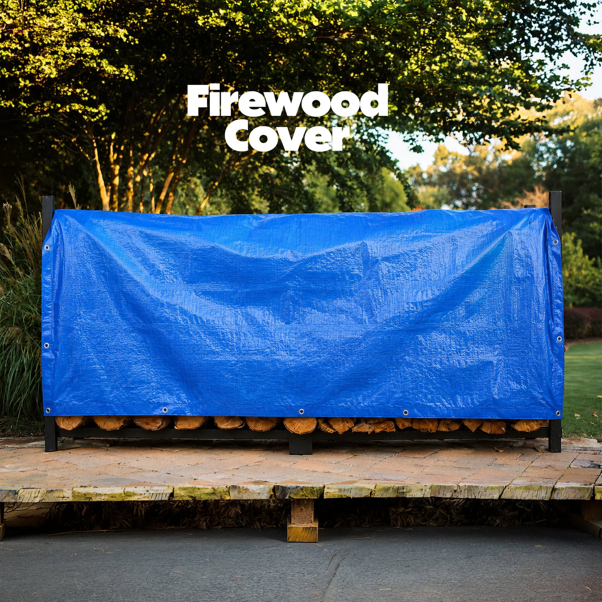 Waterproof Blue Tarpaulin Cover Sheet Heavy Duty Waterproof Camping Sheet- Heavy Duty, Easy to Wash -PE Material, Reinforced Corners with Metal Eyelets -Clear Mesh -Ideal for Indoor-Outdoor Protection