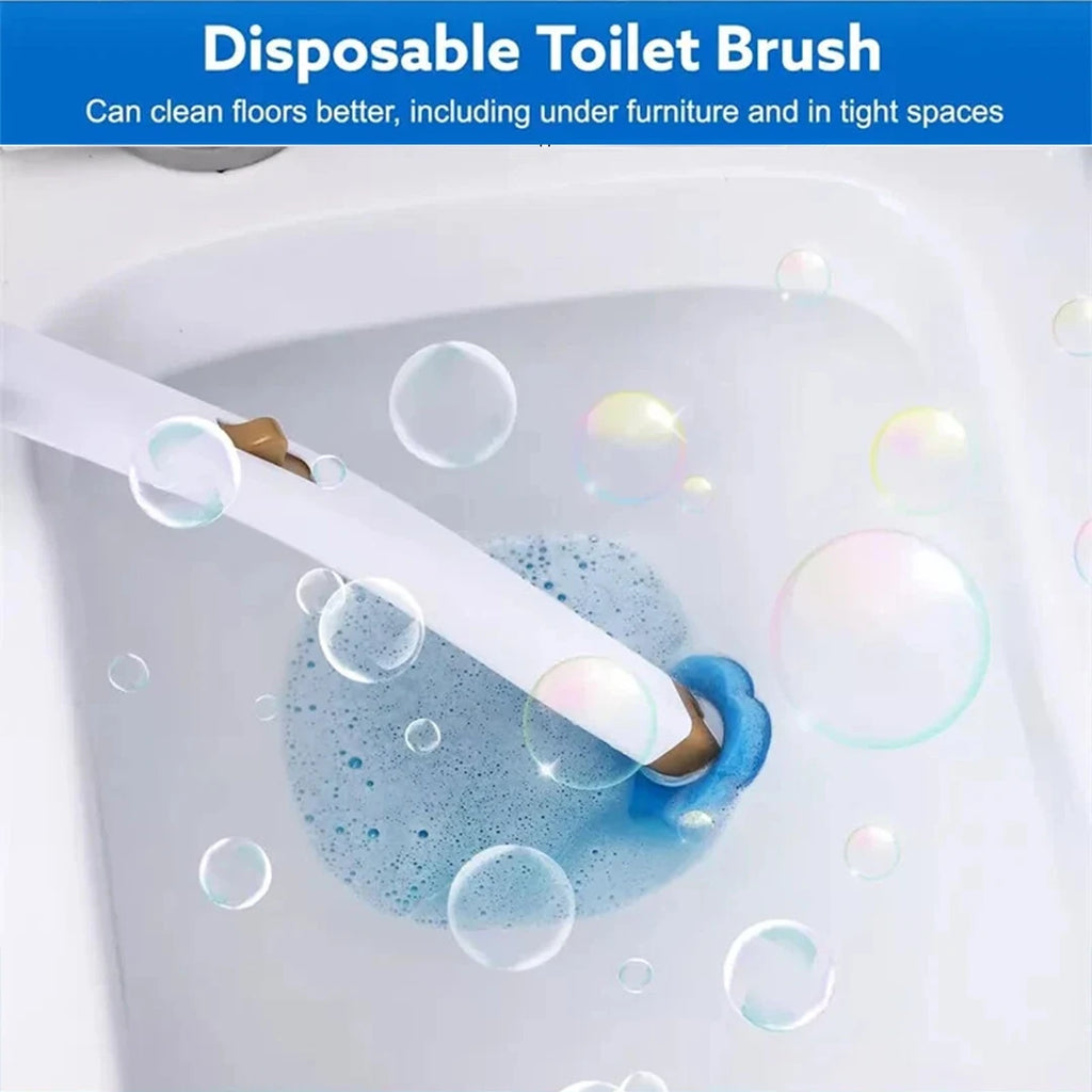 Disposable Toilet Brush Set Toilet Bowl Cleaning System Cleaners with Refills
