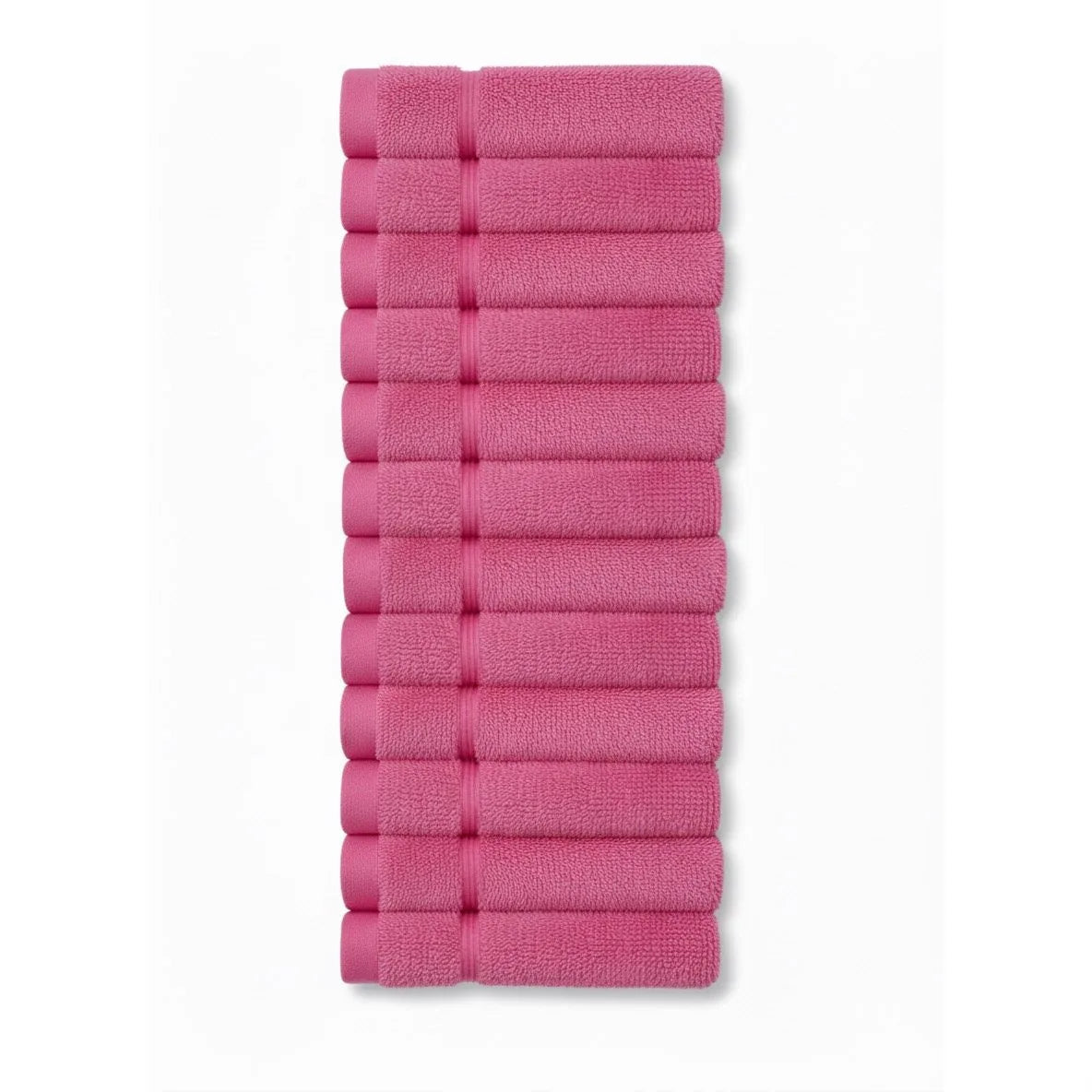 12X 100% Prime Egyptian Cotton Face Cloths - 500 GSM Super Soft Absorbent Bathroom Wash Cloths Flannels 30cm x30cm