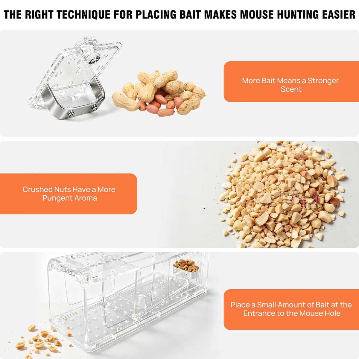 4 X Humane MOUSE Traps for Indoors and Outdoors, Duty Pest Trap for Catch Alive. Pets and Children Friendly. Reusable Rodent Mice Trap. Quick, Effective and Highly Sensitive Catcher