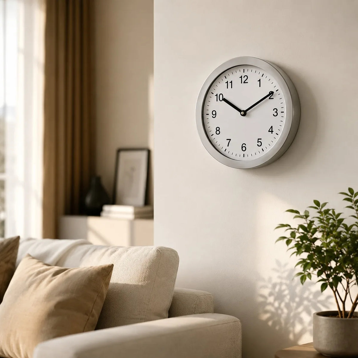10 Inch Hidden Safe Wall Clock Secret Storage Diversion Safe Box for Cash Money Jewelry Passport Valuables Home Security