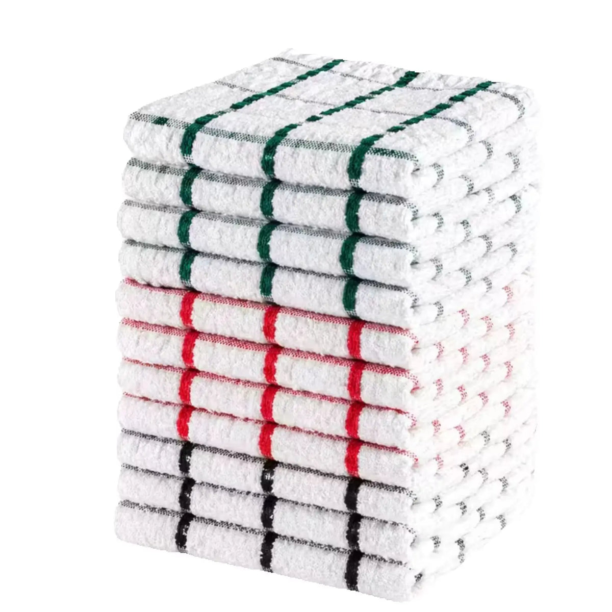 Tea Towels Extra Large 71X41cm Kitchen Towels Set Cleaning Towel Terry Towelling Soft Absorbent Lint Free Kitchen Cloth Dish Towels Assorted colours