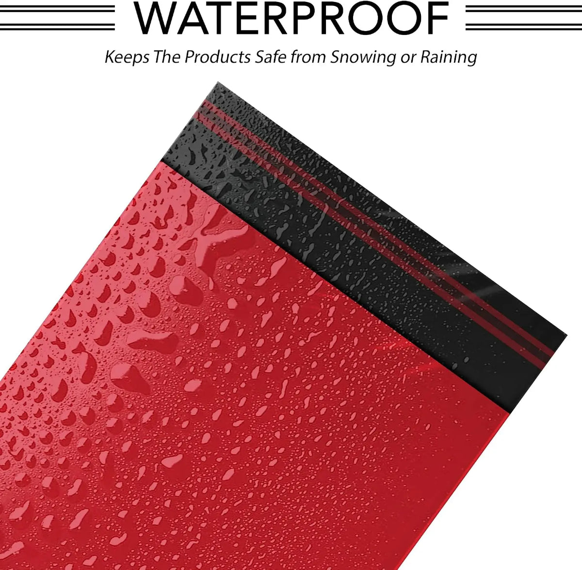 40 Mixed Red Mailing Bags Multi-Size Combo 20 from Each Strong Poly Mailers Self Seal Waterproof Shipping Envelopes Postage