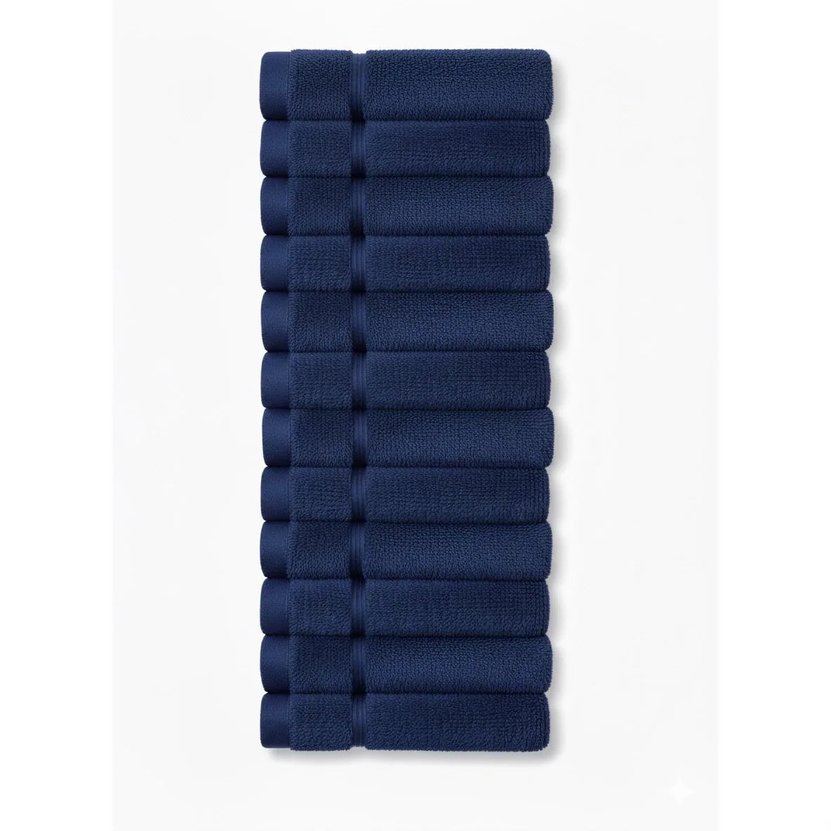 12X 100% Prime Egyptian Cotton Face Cloths - 500 GSM Super Soft Absorbent Bathroom Wash Cloths Flannels 30cm x30cm