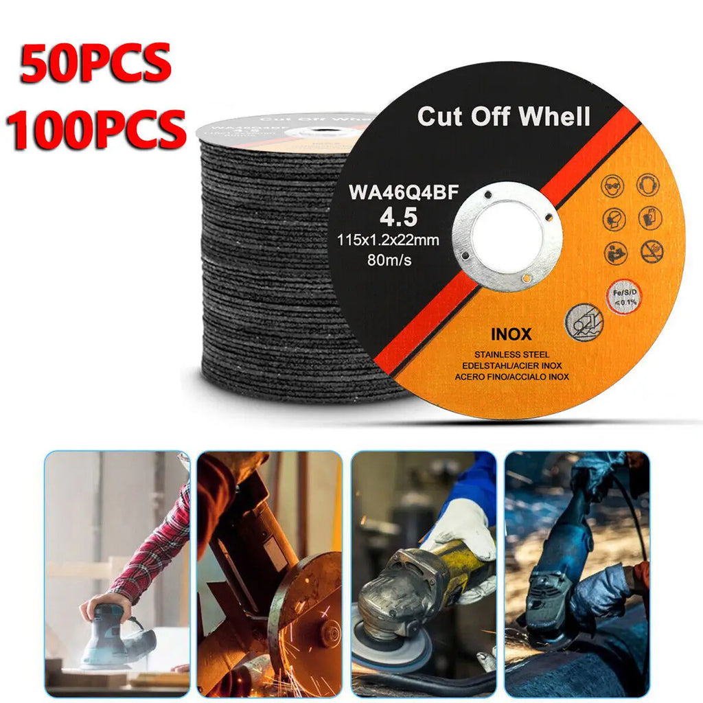50 x 115mm ULTRA THIN 1mm METAL CUTTING BLADE DISC FOR STEEL & STAINLESS ANGLE[50PCS]