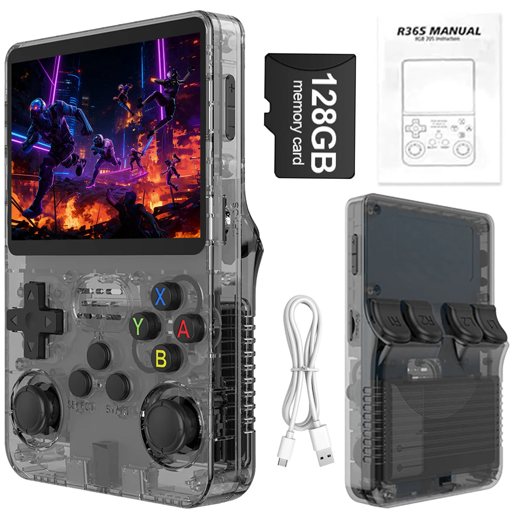 Handheld 128G Retro Game Console, Support Massive Classic Video Games, Reliving the days of childhood, Portable Mini Gaming Console