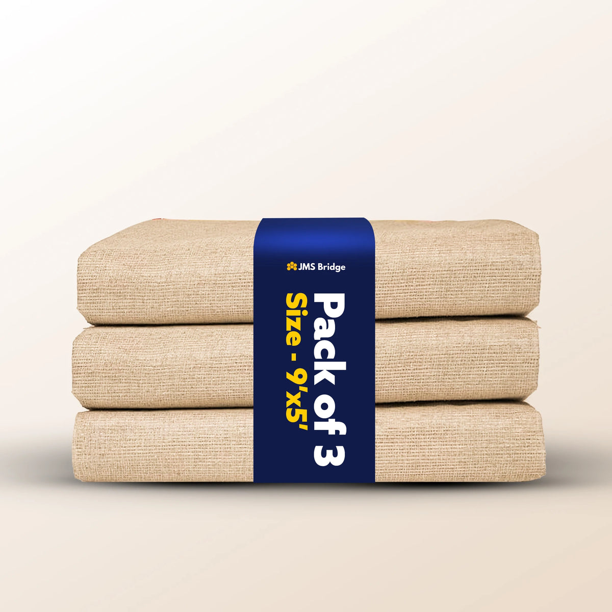 Pack 3 Canvas Dust Sheets 9ft X5ft for Painting & Decorating | Paint Sheets | Drop Cloth | Painting & Paint Cover Sheets