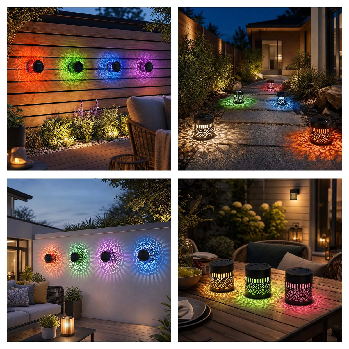 4Pcs Mandala LED String Lights Waterproof Bohemian Fairy Light USB Powered DIY Art Night Light for Home Bedroom Garden Party UK Holiday Decoration Gift