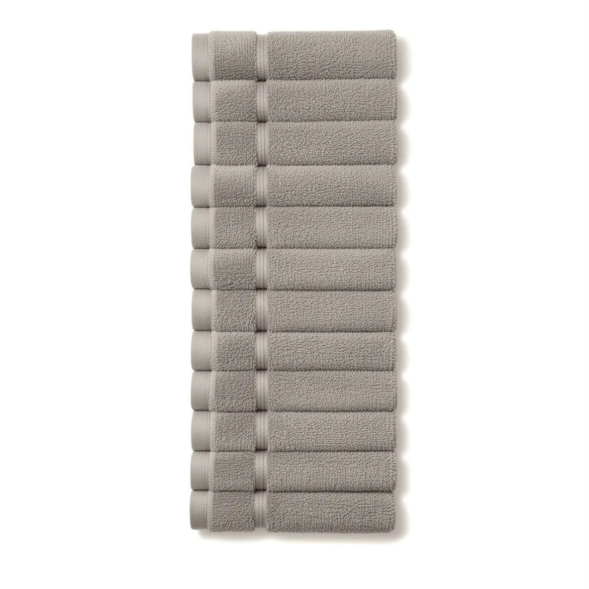 12X 100% Prime Egyptian Cotton Face Cloths - 500 GSM Super Soft Absorbent Bathroom Wash Cloths Flannels 30cm x30cm
