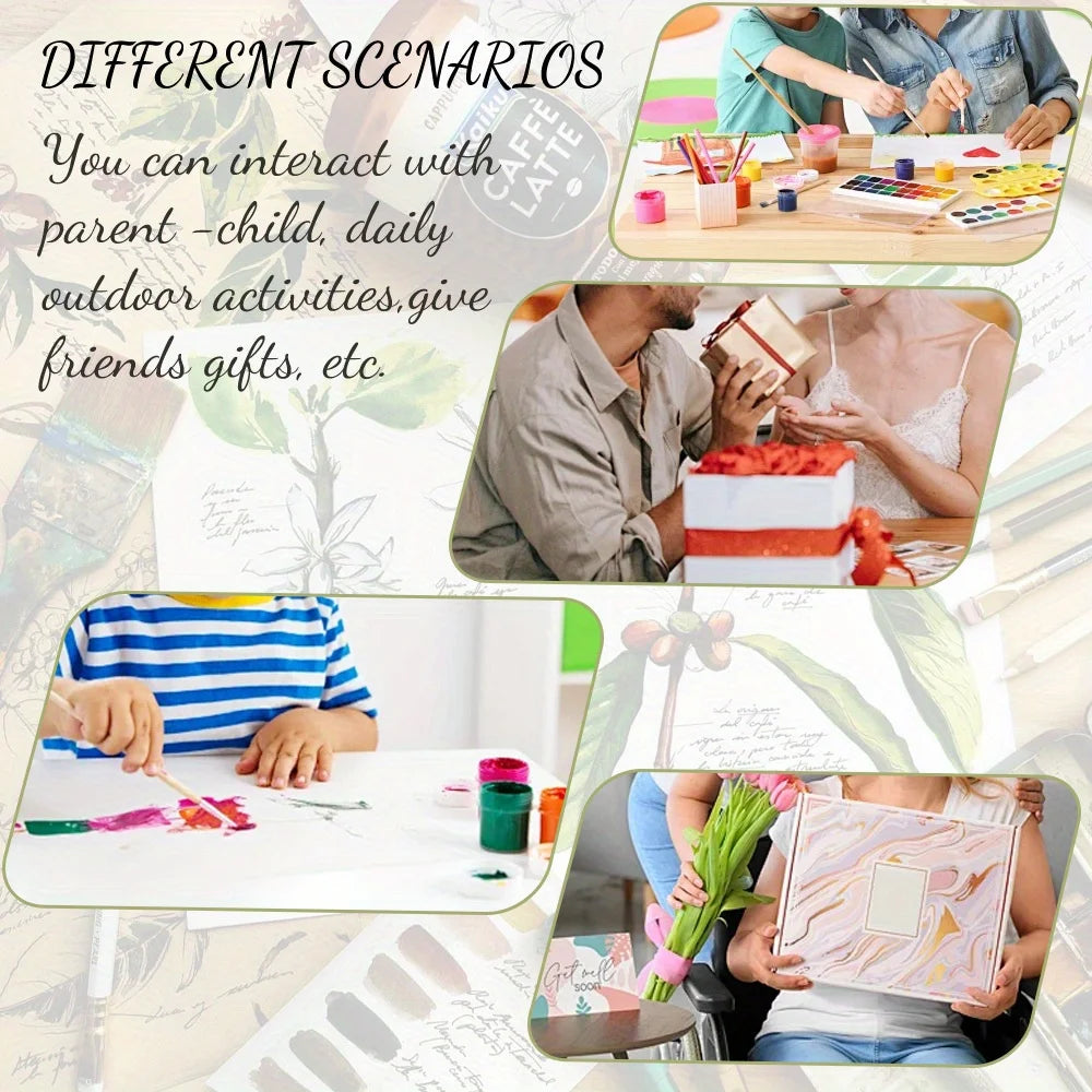 4pcs beauty, flower world and butterfly as the theme of the coloring book, delicate design, rich and interesting content, vivid
