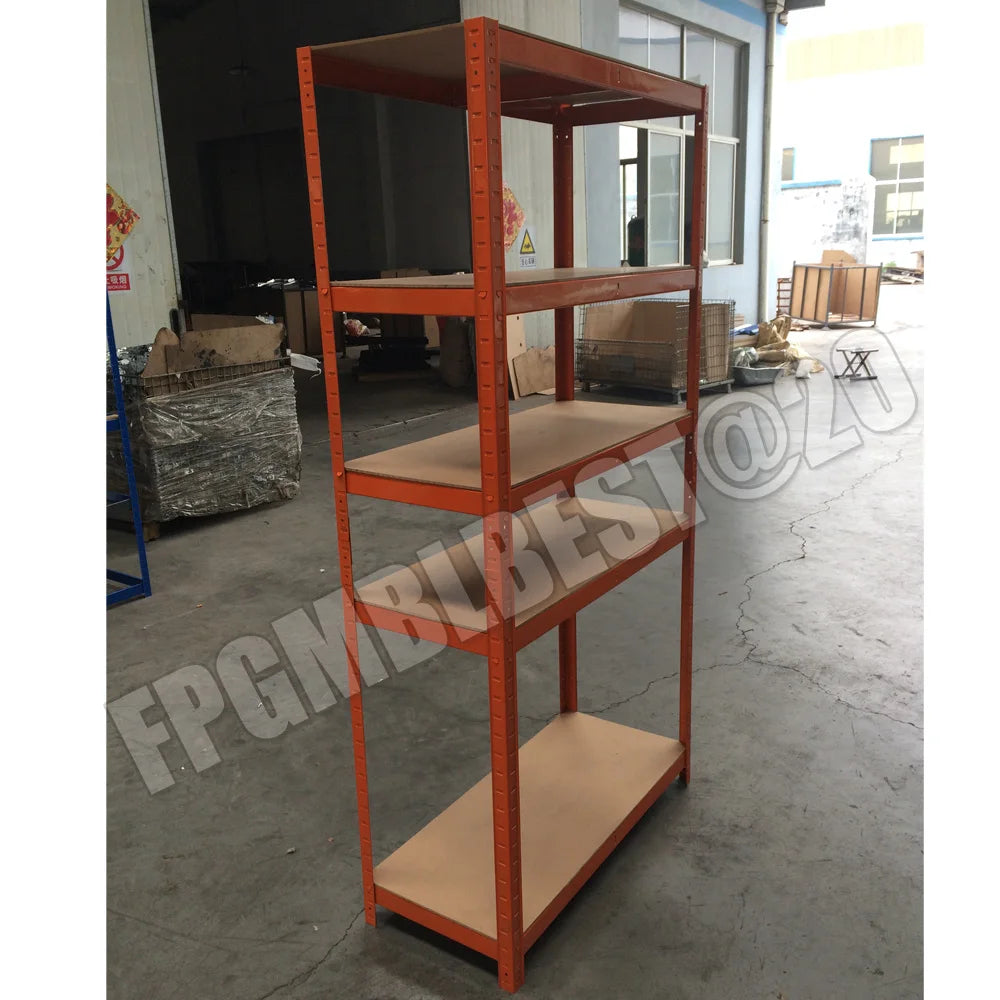 (1500 X 700 X 300) Mm Heavy Duty Boltless Metal Steel Shelving Shelves Warehouse Storage Unit Industrial Easy To Assemble 175kg Per Shelf, 875kg Capacity