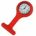 Nurse Watch Silicon Washable Doctor Tunic Quartz Fob Pocket Brooch