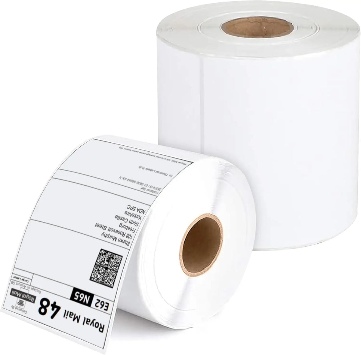 Thermal labels 4x6 Direct Thermal Printer 6X4 500 Labels Roll 100mm x 150mm White Permanent Adhesive Shipping 500 Labels 1 Rolls
