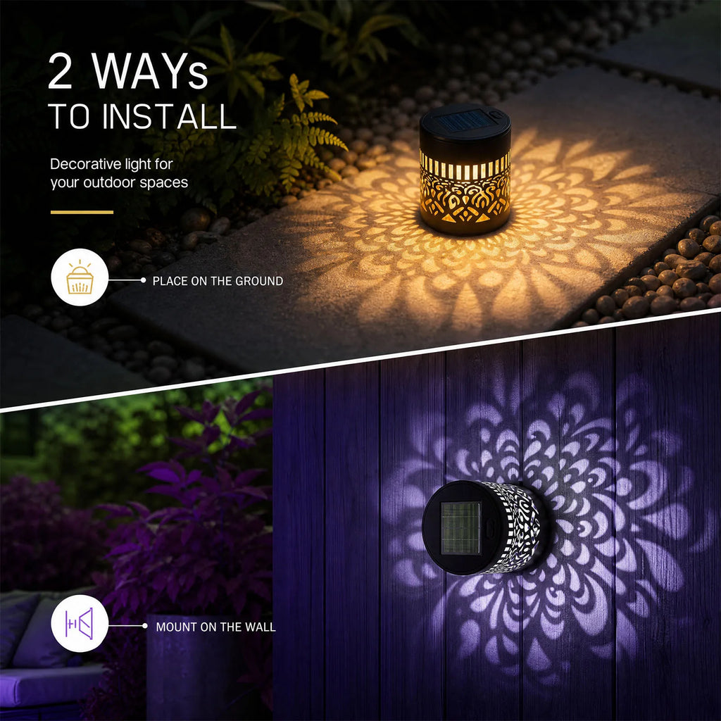 4Pcs Mandala LED String Lights Waterproof Bohemian Fairy Light USB Powered DIY Art Night Light for Home Bedroom Garden Party UK Holiday Decoration Gift