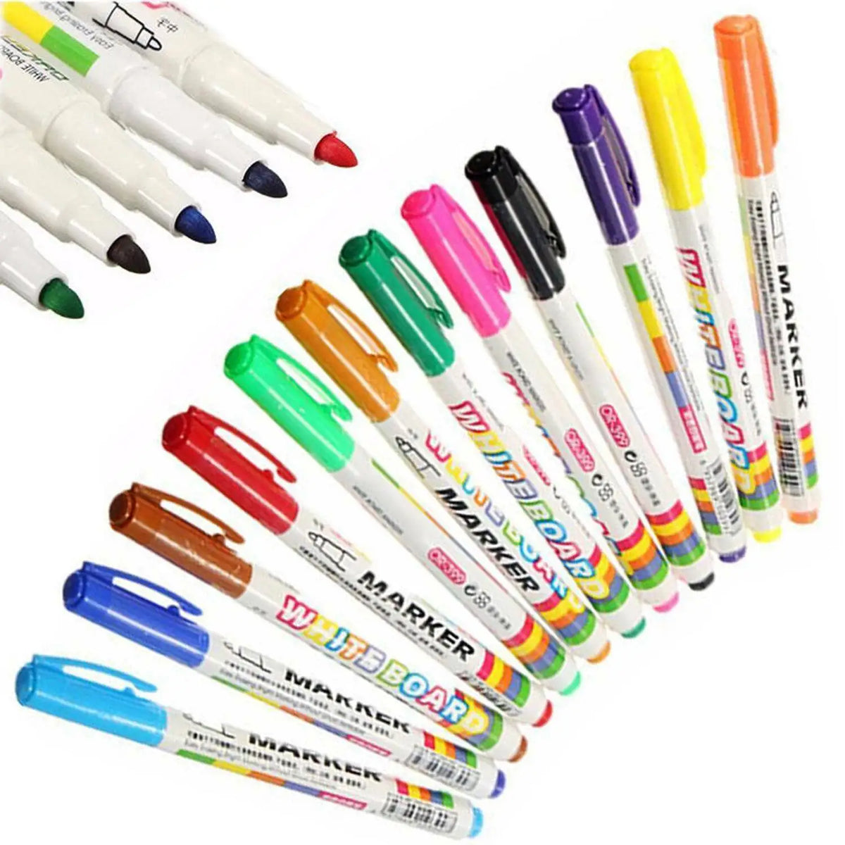 12 Colour White Board Marker Pens Pen Dry Eraser Easy Wipe Whiteboard Easy Dry New Arrival Fast Shipping UK