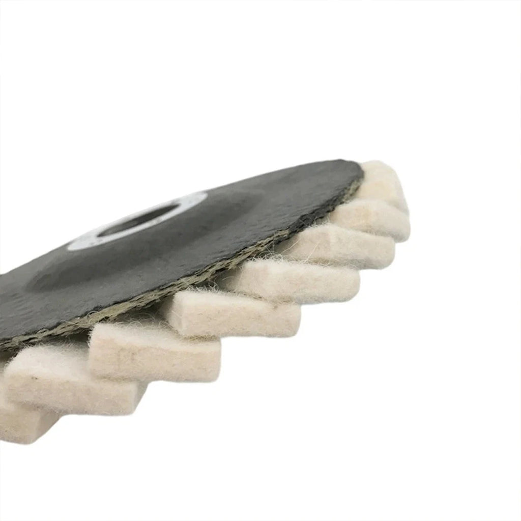 6PCS 125mm Wool Flap Felt Disc Angle Grinder Polishing Buffing Wheels for Metal