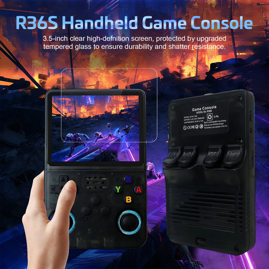 Handheld 128G Retro Game Console, Support Massive Classic Video Games, Reliving the days of childhood, Portable Mini Gaming Console