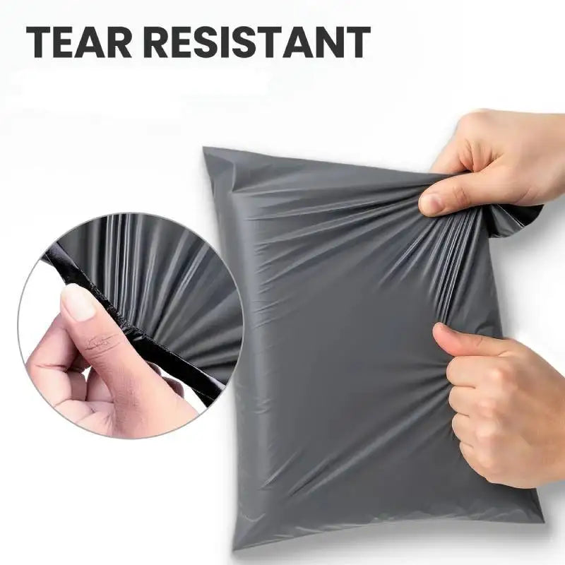 Grey 12x16 Inch Poly Mailing Bags Self Seal Waterproof Shipping Bags for Clothes, Packaging, Courier & Postal Parcels