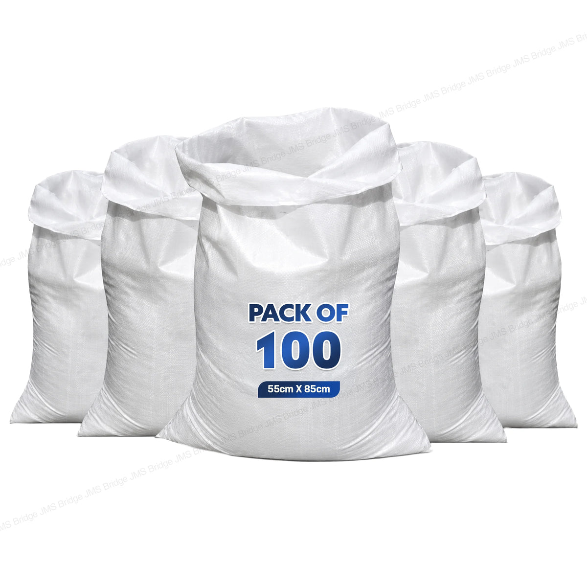 100 Heavy Duty Woven Sacks Polypropylene PP Strong Rubble Sacks Woven Bags Rubble Bag Polypropylene Bag 33inch X 22inch (85cm X 55cm)