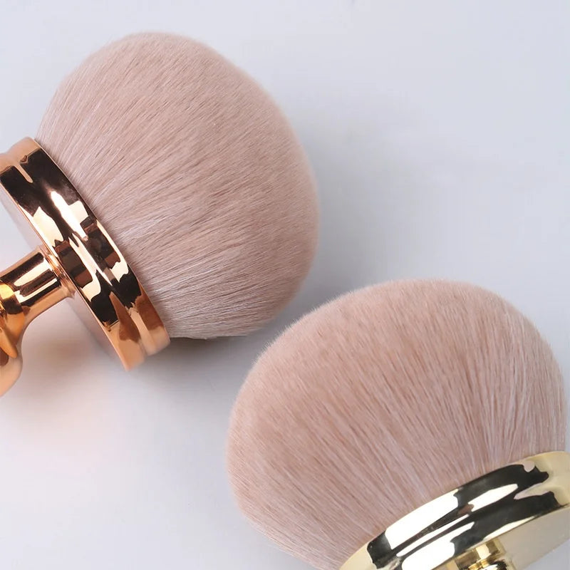 Extra Large Mushroom-Head Makeup Brush Soft Fiber Bristles Multipurpose for Makeup Setting Nail Art Self Tanner Essential Beauty
