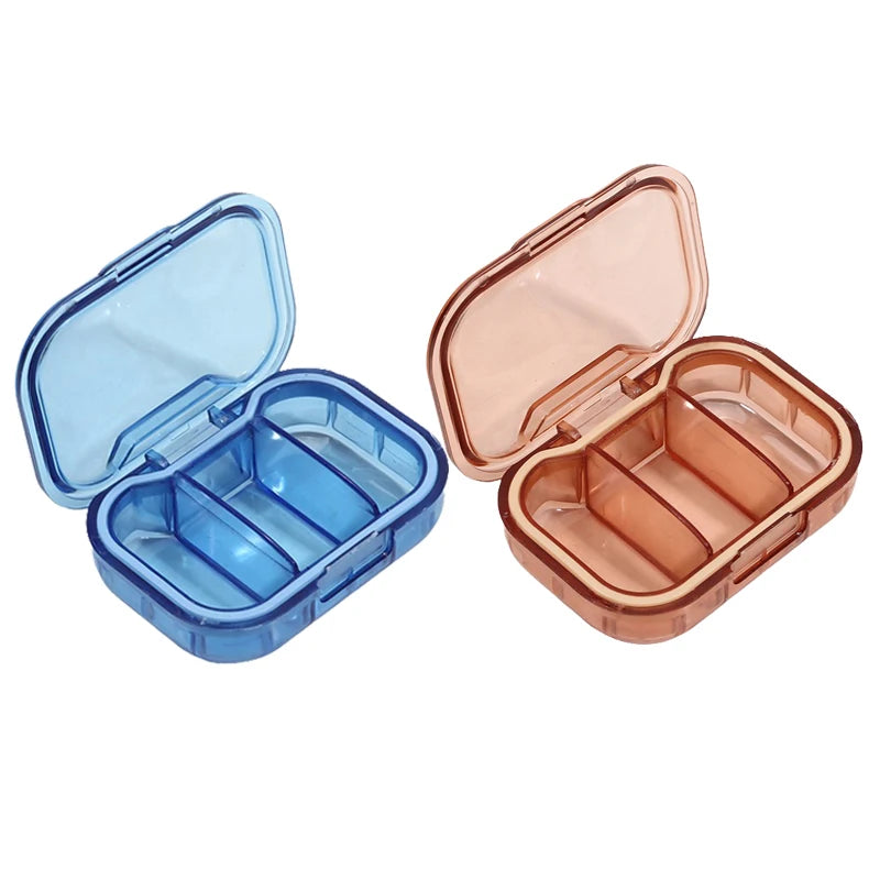 1/2/3Pcs Mini Medicine Pills Box Drug Storage Box Pills Dispenser Pill Organizer Tablet Pillbox Case Container Portable