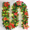 2.7M Christmas LED Rattan Garland Decorative For Staircase Fireplace Christmas Decoration Xmas Tree Rattan Banner Home Pendant