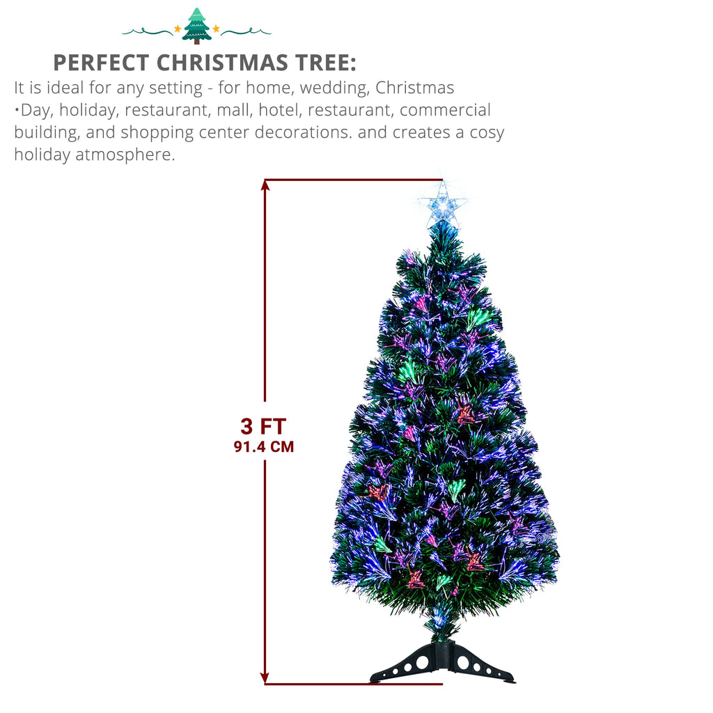 A 3-Foot Christmas Tree with 85 Branches, PVC, Star Shaped Top Cover, Plastic Base, 90cm, Suitable for Home, Office, Party, Holiday Decoration - Durable, Easy to Assemble, White