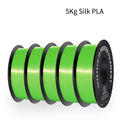 GEEETECH 5Kg 3D Silk PLA Filament 1.75mm Spool Wire For 3D Printer Material Silk Smooth Finish, Good Color Reproduction