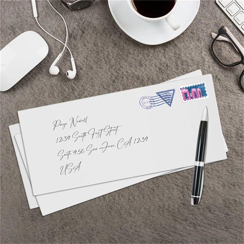 10-100PCS Windowless white envelope Secure Business Envelope Can hold A4 paper Bill invoice Self Sealing Envelope Self adhesive