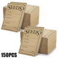 50/100/150 Pcs Seed Envelopes Resealable Seed Packets 3.15 X 4.72 Inch Secure Tiny Seal Saving Envelopes (Brown) For Gardening