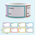 200 Pieces Food Labels, 1 X 1.6 Inch Date Stickers for Freezer, Refrigerator Food Containers - Easy to Write On