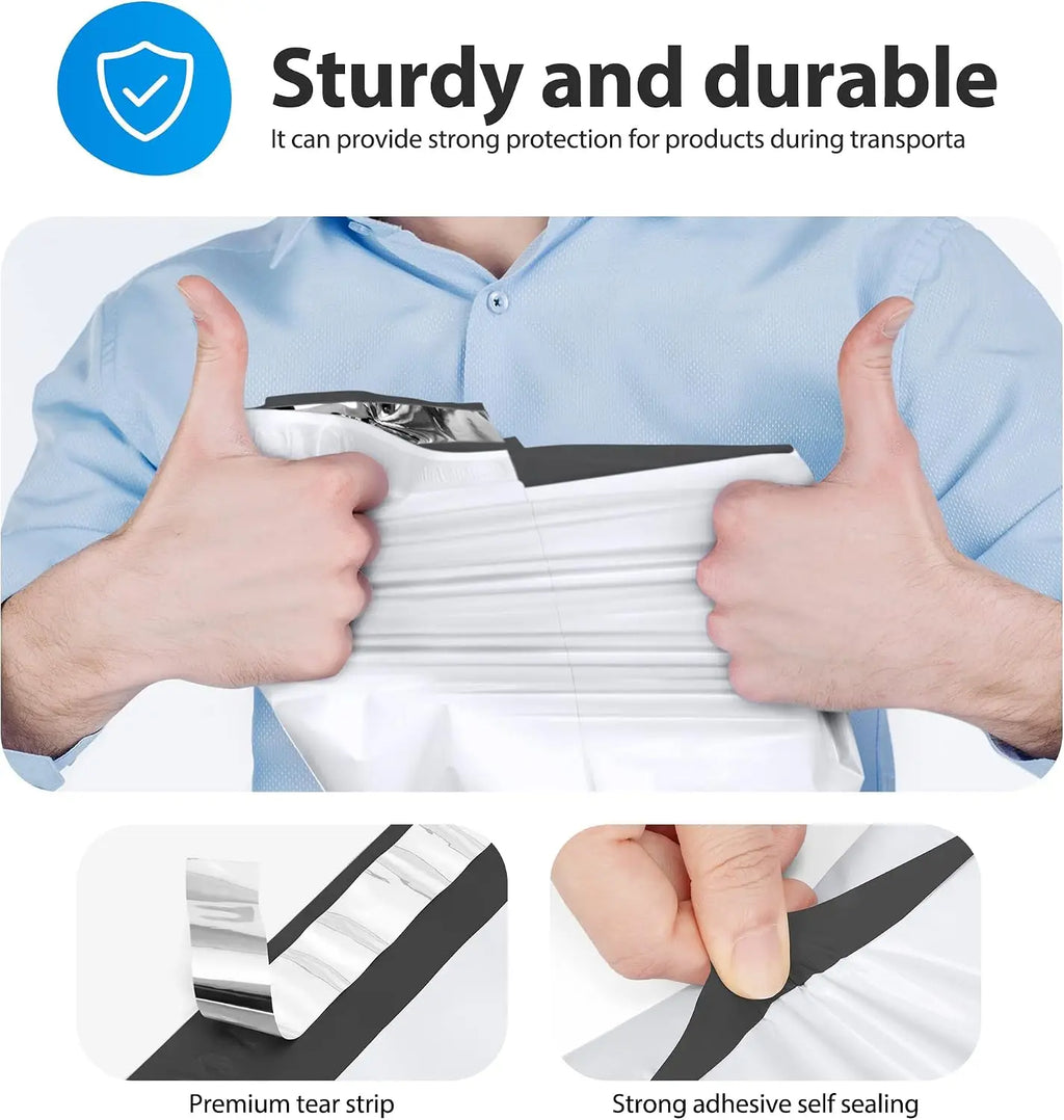 100PCS Mailing Postal Express Bags, PE Material Seal Pack Packaging Postage Mail Sacks Envelopes Mailers