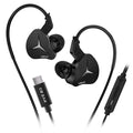 KBEAR Venus CG01 Earphones Wired In Ear Headphones With LED Lighting 10mm PU LCP Composite Dynamic Driver HIFI Sound Type C Gaming Headsets Noise Isolating Earbuds With Microphone For PC Mobile Music Gaming Daily Use