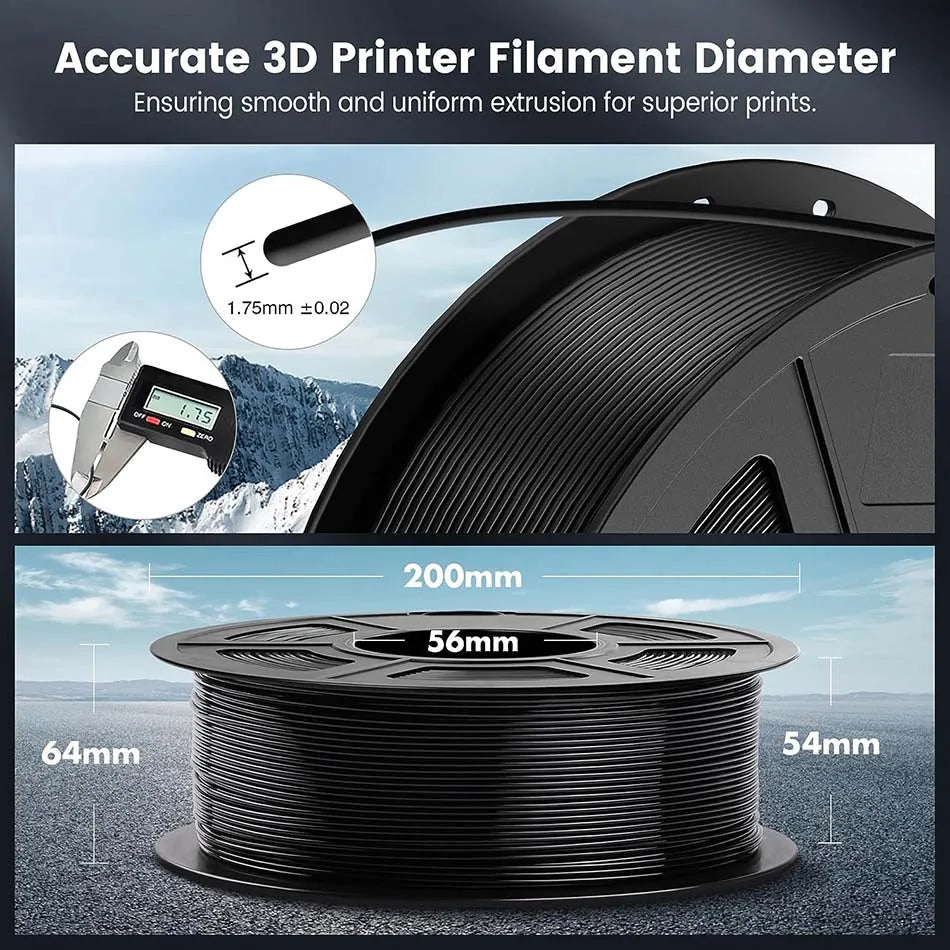JAYO PLA Filament 1.75MM Reuse Spool 3D Printer Filament PLA For FDM 3D Printers Printing Smoothly 3D Filament 5Rolls/set