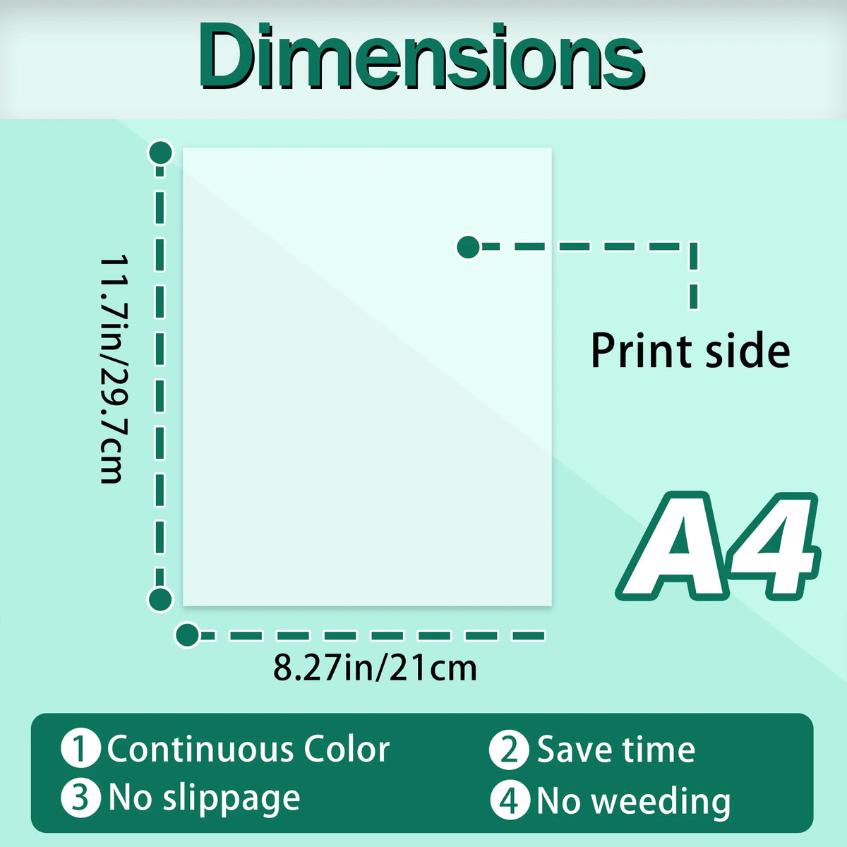 30 Sheets of Dtf Transfer Film Paper A4 Double-Sided Pet Film Paper Cold/Hot Peel Printing Dtf for Direct DIY Transfer on T-Shirt Fabrics