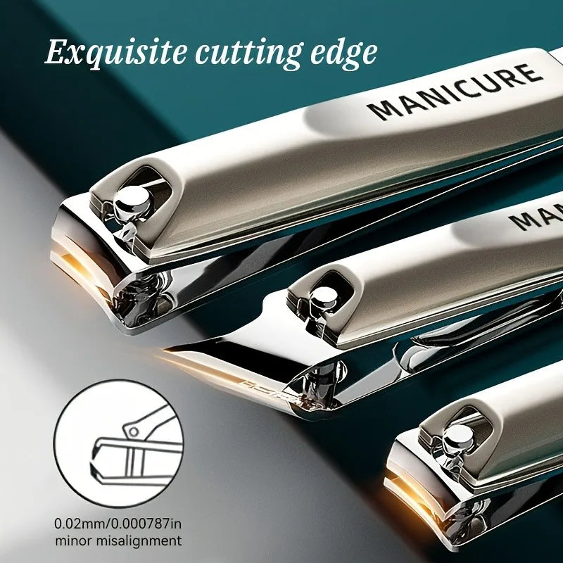 5-Piece Professional Manicure Pedicure Set with Portable Storage Box Complete Nail Clipper Manicure Tools for Home and Travel