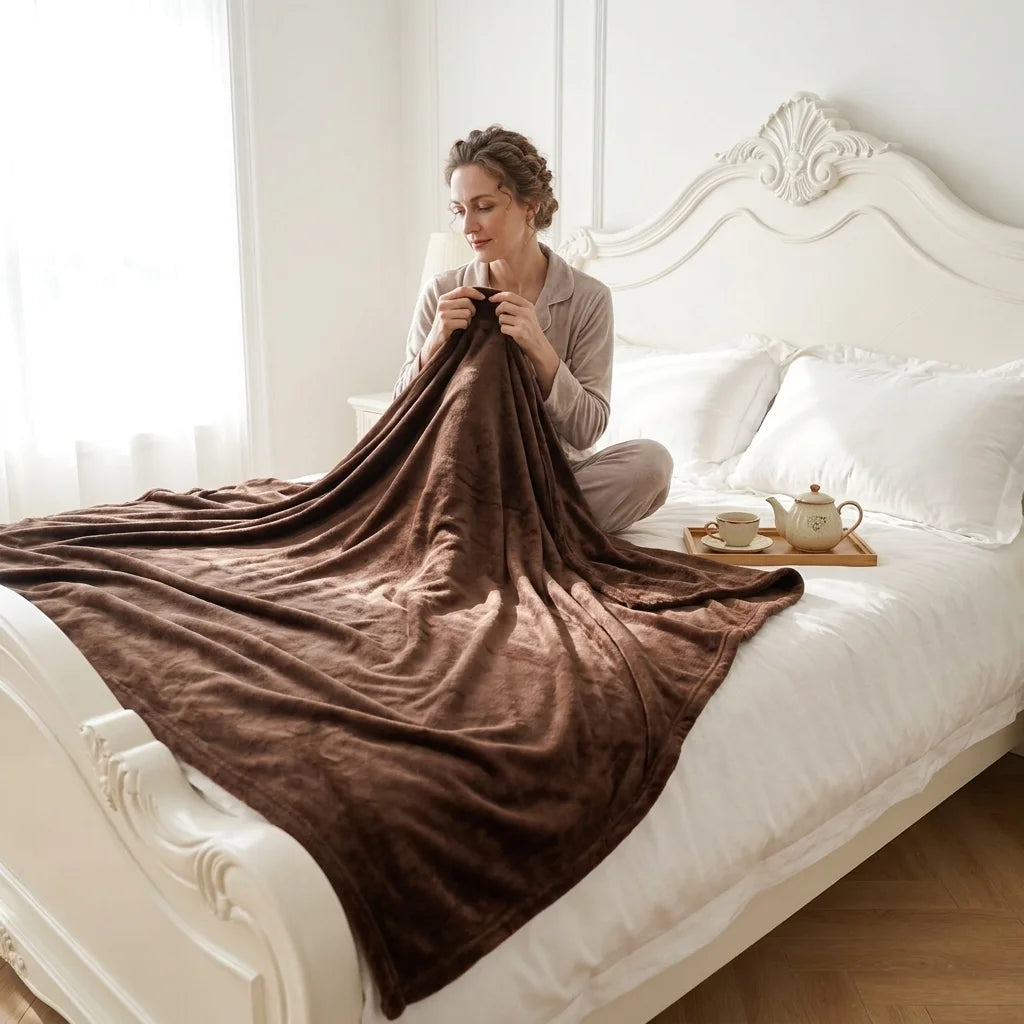 Blanket  - Super Soft Fuzzy Blanket for Couch  Warm Thick Blanket for Bed  Perfect for Living Room  Home Decor  or Dorm