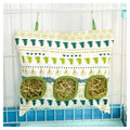 Hay Bag Hanging Pouch Feeder Holder Feeding Dispenser Container for Rabbit Guinea Pig Small Animals Pet Bunny Cage Accessories