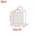 3pcs gift packaging bags retro navy paper bags fashionable business handbags clothing stores jewelry stores gift bags