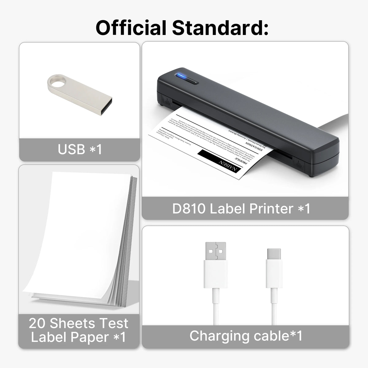 8-inch Wireless Portable Thermal Mini Printer Compatible With Phone And PC. Support US Letter&A4, Small Mobile Travel Printer For Home, Travel, Outdoor Use, And Tattoo Creation(with 20pcs Thermal )，Thermal paper can be purc