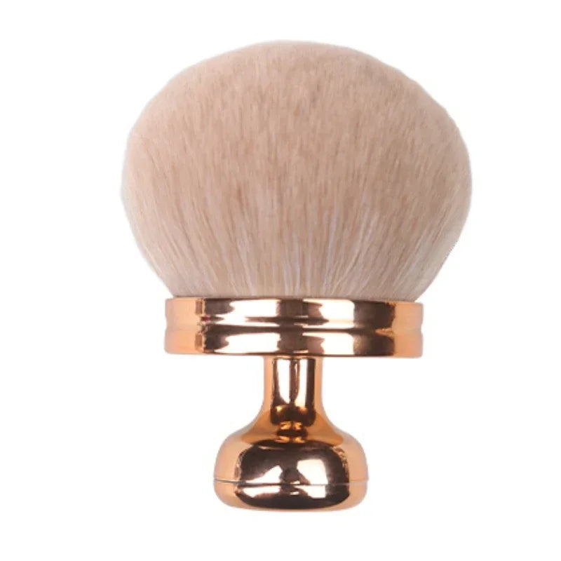 Extra Large Mushroom-Head Makeup Brush Soft Fiber Bristles Multipurpose for Makeup Setting Nail Art Self Tanner Essential Beauty