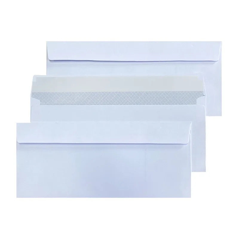 10-100PCS Windowless white envelope Secure Business Envelope Can hold A4 paper Bill invoice Self Sealing Envelope Self adhesive