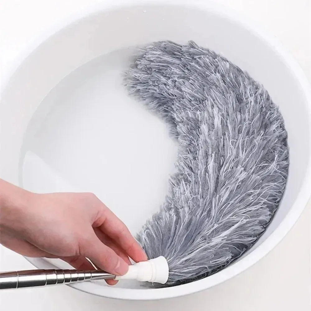 Long Handle Duster Extendable Soft Bristles Microfiber Duster Brush Cleaning Toosl for Sofa Bed Furniture Household Dust Cleaner