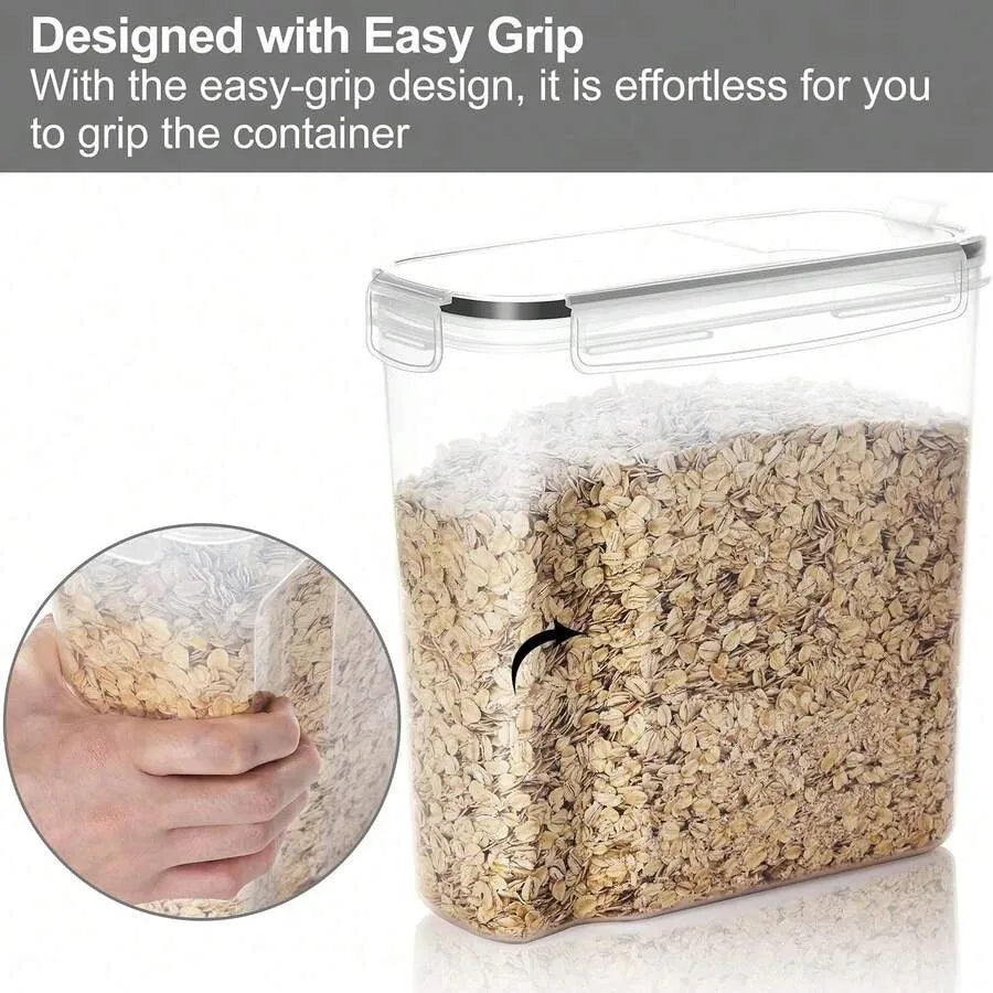 Airtight Food Storage Containers 4 Pack 4L Cereal Pantry Kitchen Canisters