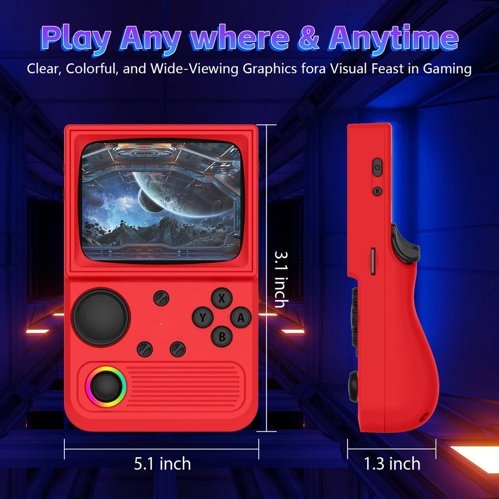 RG40 Retro TV Handheld Game Console 3.5'' IPS Screen Wi-Fi Portable Pocket Video Console