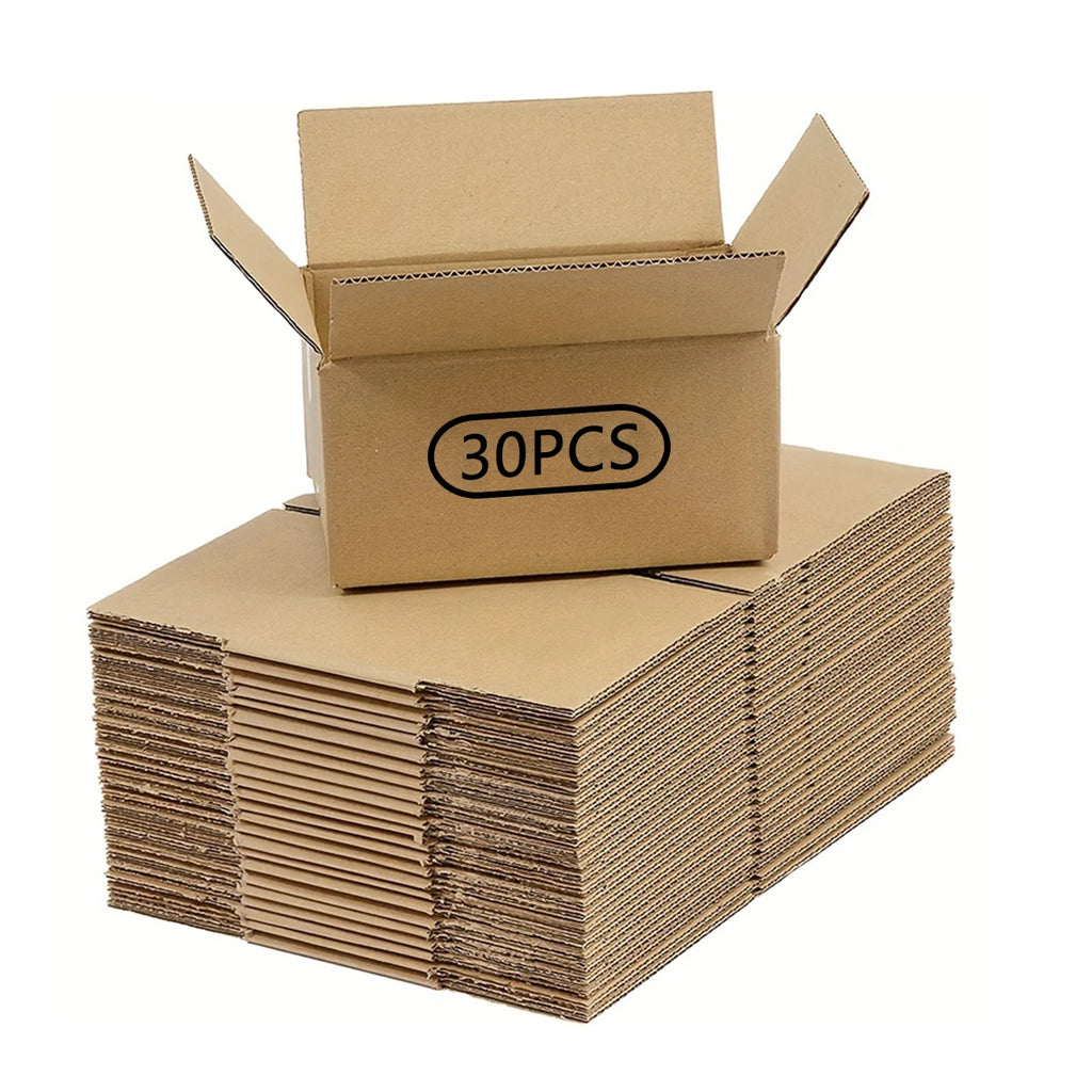 Brown Corrugated Cardboard Mailer Box With Lids, Small Item Mailing Shipping Boxes, 5.7x3.3x4.1inches, Single Wall, 32Lb/sq inch